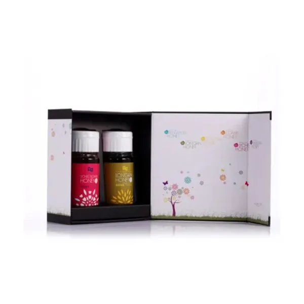 新北市農會真情食品館_宏基蜜蜂-蜜笈禮盒(700g*2罐)