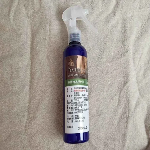 新北市農會真情食品館_【西埔坊】茶樹檜木淨化液200ml★居家清潔★