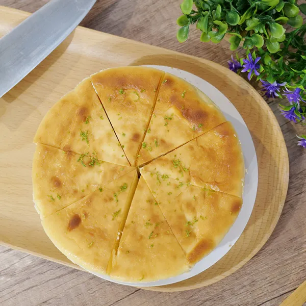 新北市農會真情食品館_花mama烘焙坊-檸檬麻糬重乳酪蛋糕(500g)★團購人氣商品