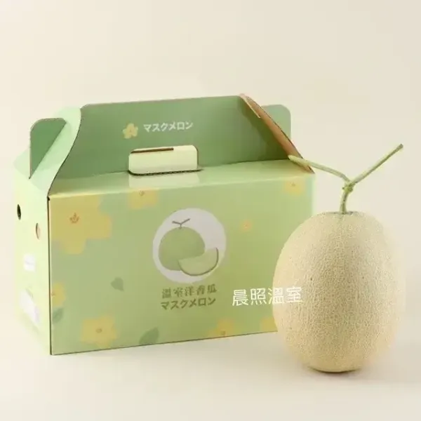 新北市農會真情食品館_【晨照農場】阿露斯洋香瓜手提雙入(6台斤)禮盒★產銷履歷★