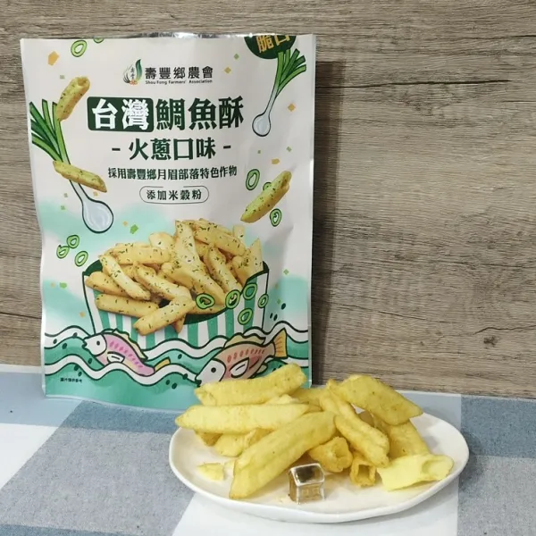 新北市農會真情食品館_壽豐農會-花蓮鯛魚酥(火蔥)45g