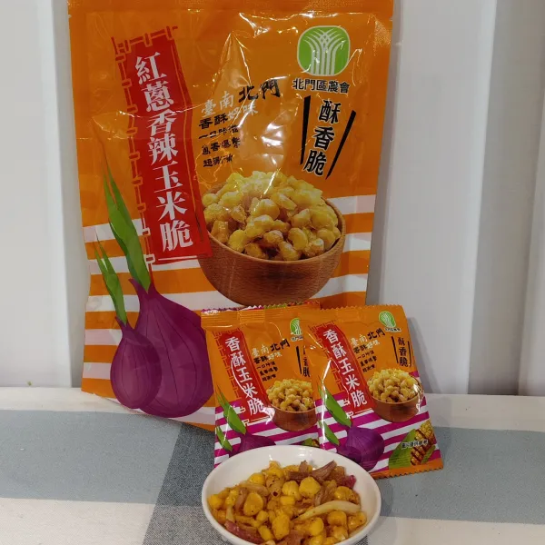 新北市農會真情食品館_紅蔥香辣玉米脆90g