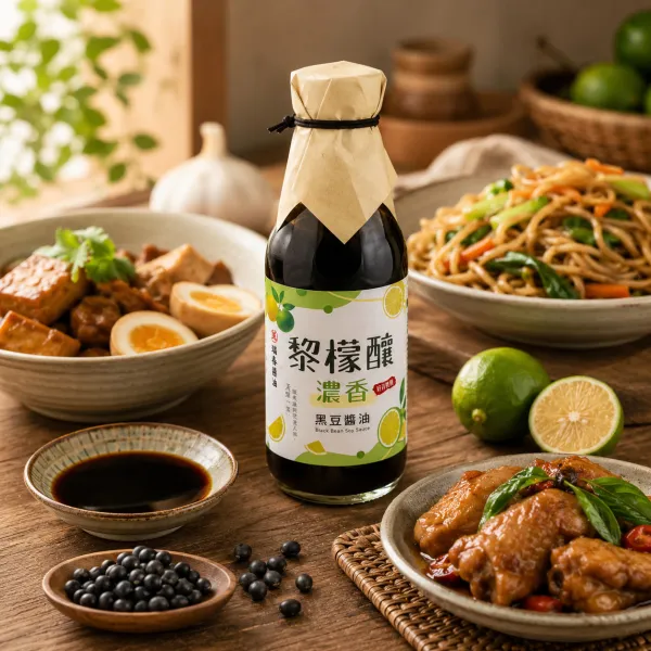 新北市農會真情食品館_瑞春-黎檬釀濃香黑豆醬油250ml