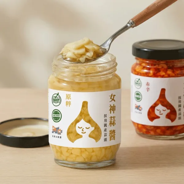 新北市農會真情食品館_女神蒜醬-原味(130g/罐)