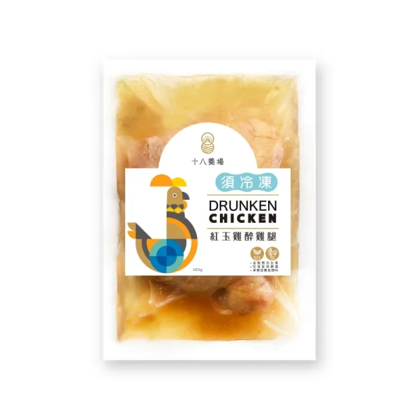 新北市農會真情食品館_紅玉雞醉雞腿(解凍即食/400g)