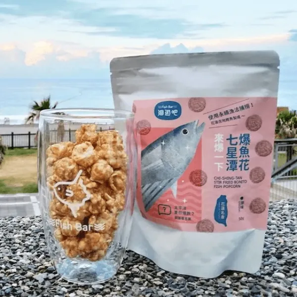 新北市農會真情食品館_【洄遊吧FISH BAR】七星潭鰹魚爆魚花(5包)歡樂組★從心出花★