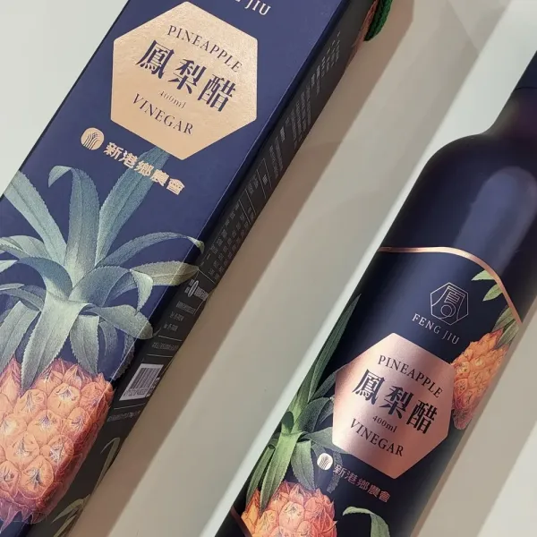 新北市農會真情食品館_新港鄉農會-鳳九鳳梨醋(400mlX2罐)
