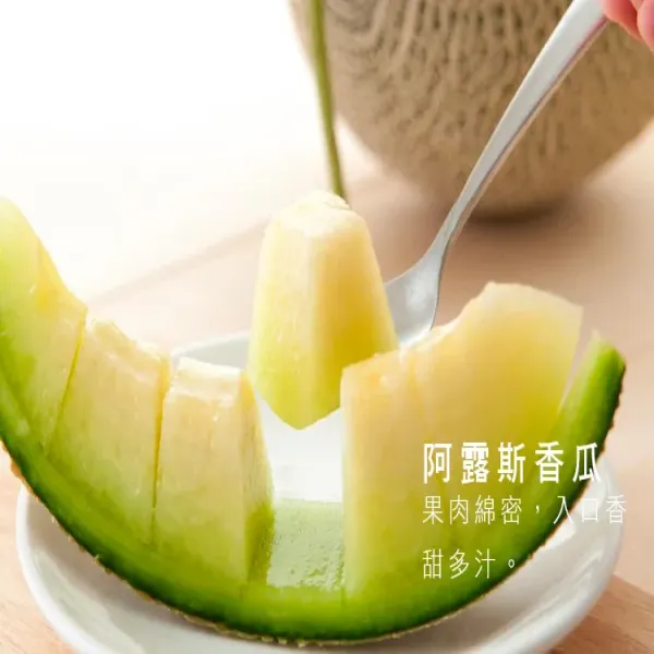 新北市農會真情食品館_阿露斯洋香瓜(粗網)1顆(1.2~1.5kg)★產銷履歷★