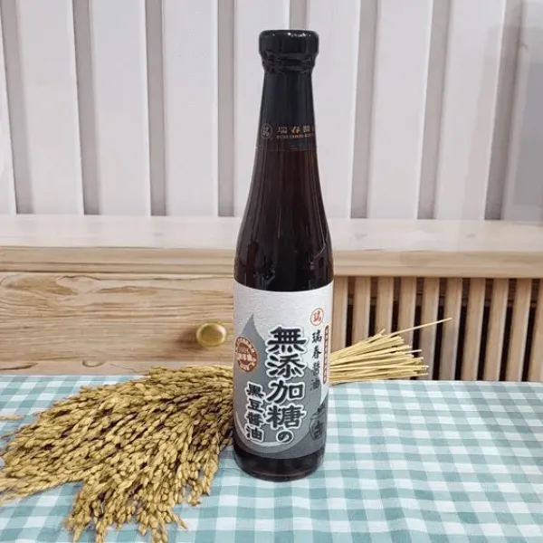 新北市農會真情食品館_瑞春(無添加糖)黑豆醬油420ml★純素★