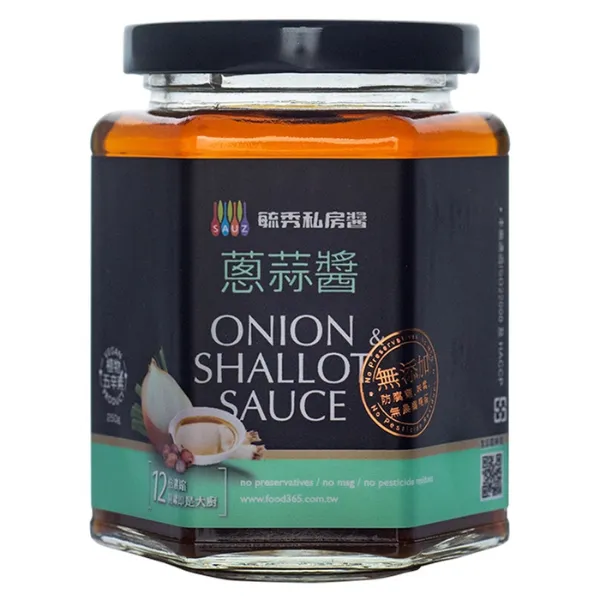 新北市農會真情食品館_毓秀私房醬-蔥蒜醬(250g)