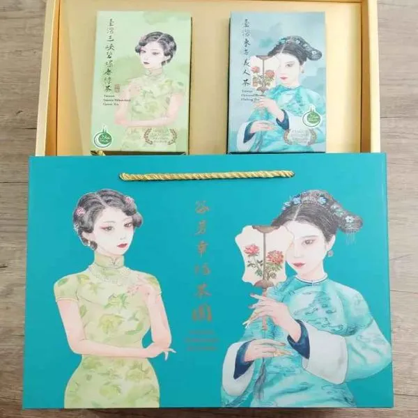 新北市農會真情食品館_谷芳-無農藥特色精品茶葉禮盒(東方美人/碧螺春)