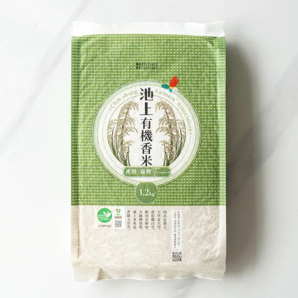 新北市農會真情食品館_池上有機香米(1.2kg/包)★高雄147★有機驗證