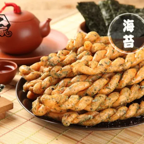 新北市農會真情食品館_合家-手工麻花捲(海苔)190g