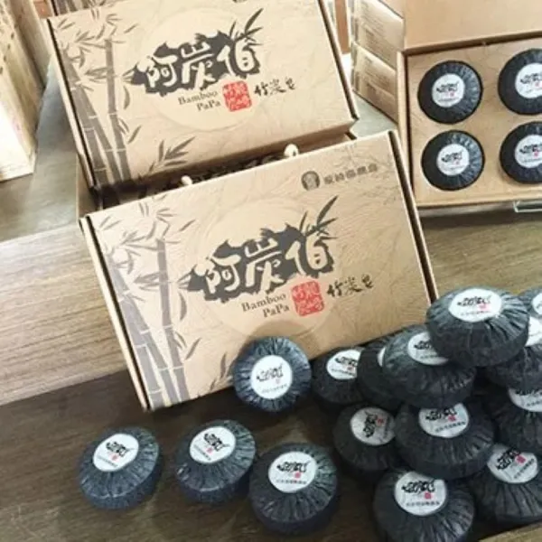 新北市農會真情食品館_龍崎農會-竹炭控油甦顏皂禮盒(6入)