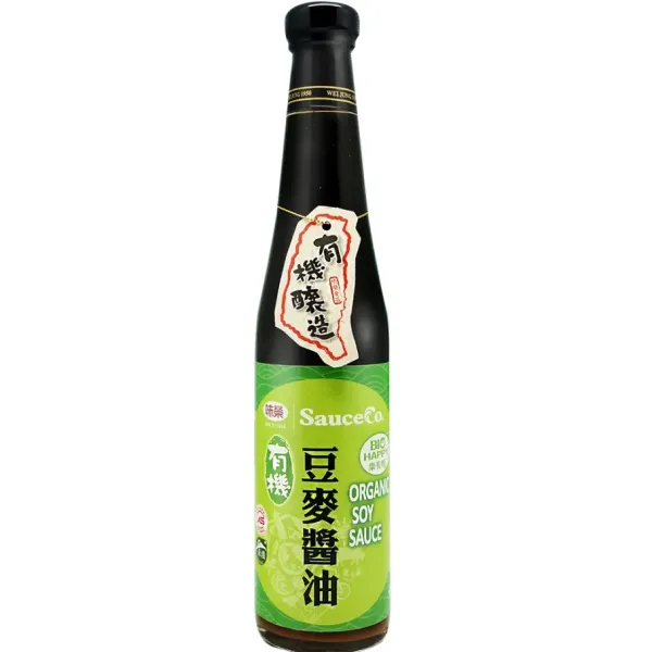 新北市農會真情食品館_味榮-樂有機-有機醬油(420ml/瓶)