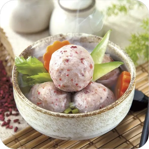 新北市農會真情食品館_紅麴豬肉摃丸(600g)