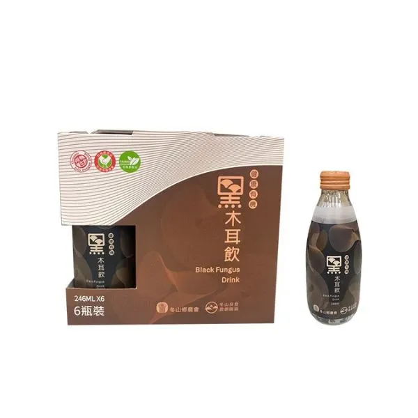 新北市農會真情食品館_宜蘭冬山-有機黑木耳飲(246ml x6瓶)