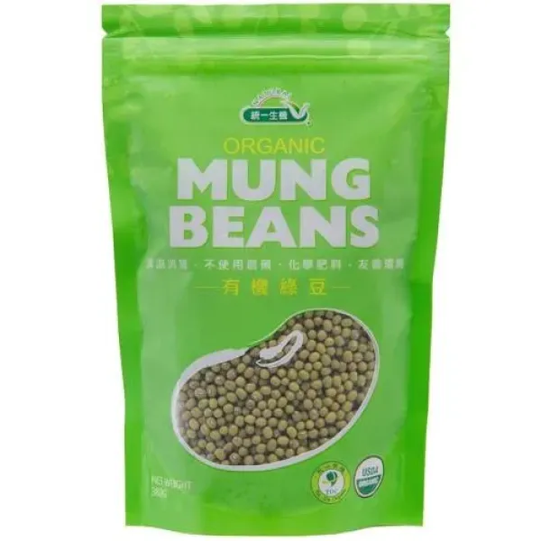 新北市農會真情食品館_統一生機-有機綠豆(380g/包)