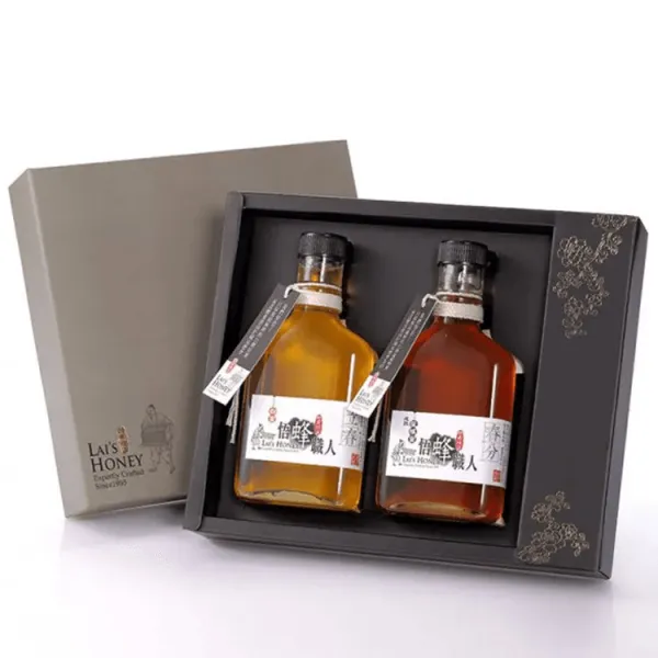 新北市農會真情食品館_宏基蜜蜂-小悟蜜二入禮盒(280gx2瓶)★五種口味隨機搭配★