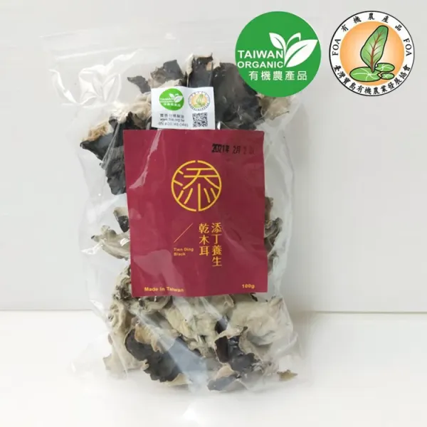 新北市農會真情食品館_添丁有機日曬黑木耳乾100g