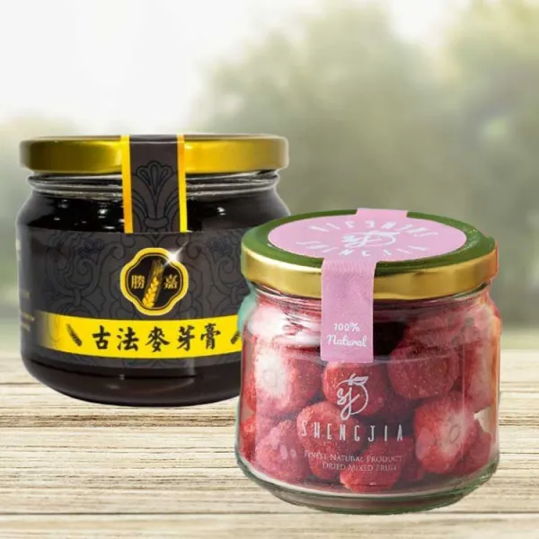 新北市農會真情食品館_勝嘉-冷凍乾燥草莓+麥芽膏禮盒(1組)