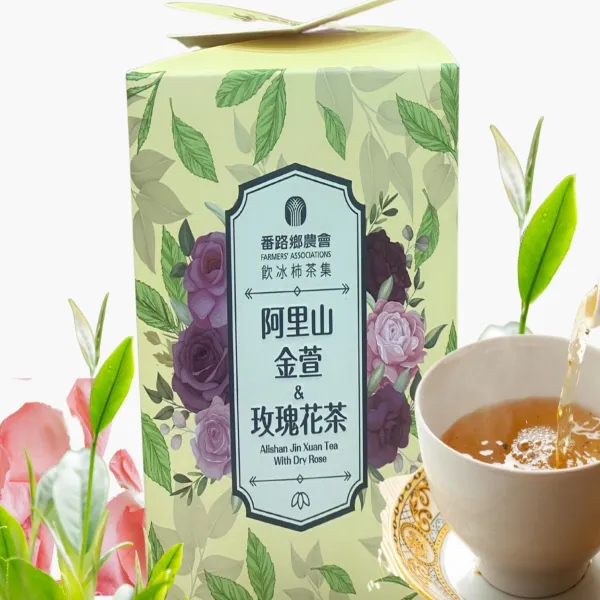 新北市農會真情食品館_番路農會-阿里山金萱&玫瑰花茶(10包)