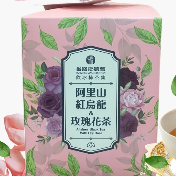 新北市農會真情食品館_番路農會-阿里山小葉種紅烏龍&玫瑰花茶(10包)