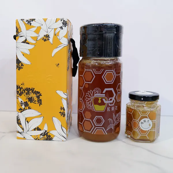 新北市農會真情食品館_新北青農陳大哥-蜂蜜雙享(紅柴花蜜700g+鴨腳木冬蜜120g)