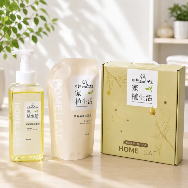 新北市農會真情食品館_家植生活清潔組禮盒(洗碗慕斯+補充包*2)
