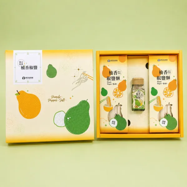 新北市農會真情食品館_【麻豆農會】柚香椒鹽麵禮盒